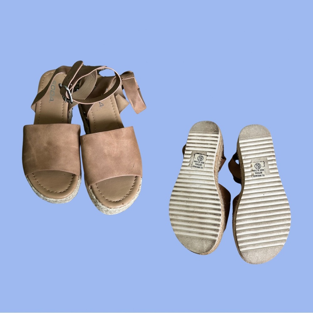 Wedges! Worn once!